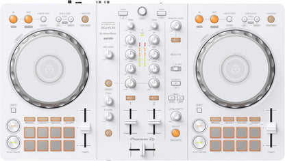 Pioneer DJ DDJ-FLX4 2-Deck DJ Controller, rekordbox & Serato DJ, Limited Edition White