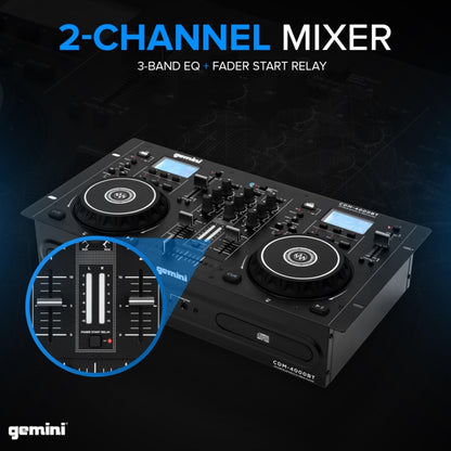 GEMINI CDM 4000 BT Mixer e cd table top