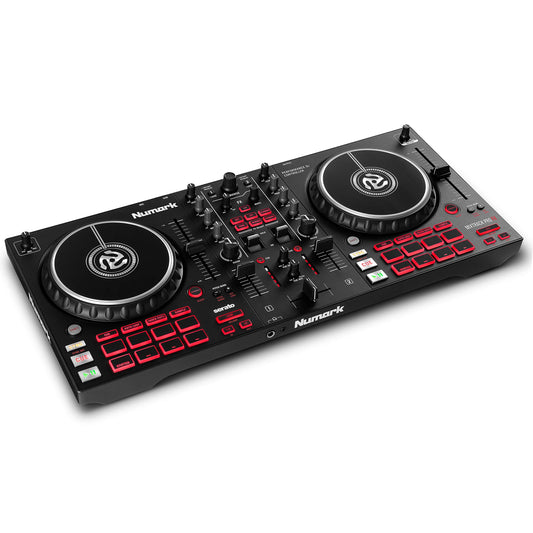 Numark Mixtrack Pro FX 2-Deck DJ Controller, Serato DJ, Built-in Audio Interface, FX Paddles