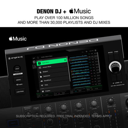 Denon DJ SC LIVE 4 Standalone 4-Deck DJ Controller, Wi-Fi, Built-in Speakers, Serato Compatible