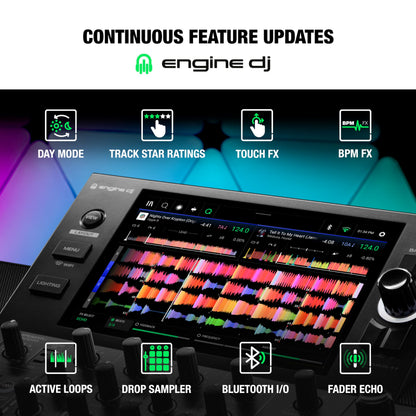 Denon DJ SC LIVE 4 Standalone 4-Deck DJ Controller, Wi-Fi, Built-in Speakers, Serato Compatible