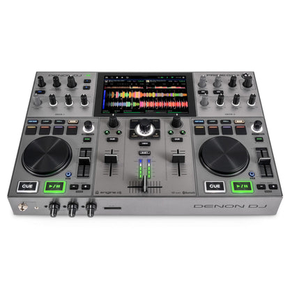 Denon DJ PRIME GO+ 2-Deck DJ Controller, Wi-Fi, Bluetooth, 7" Touchscreen, Battery Powered