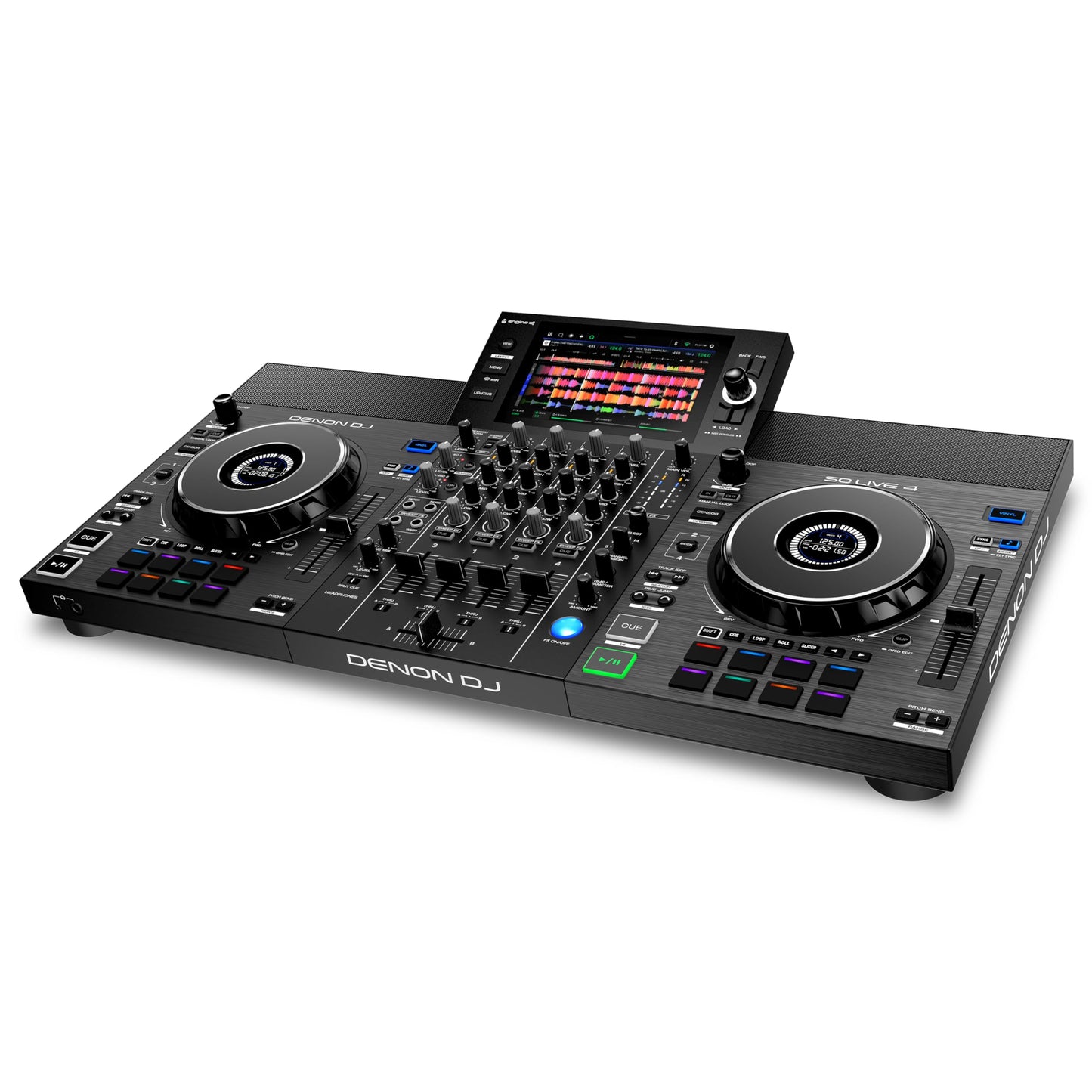 Denon DJ SC LIVE 4 Standalone 4-Deck DJ Controller, Wi-Fi, Built-in Speakers, Serato Compatible
