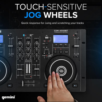 GEMINI CDM 4000 BT Mixer e cd table top
