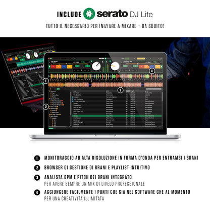 Numark Mixtrack Pro FX 2-Deck DJ Controller, Serato DJ, Built-in Audio Interface, FX Paddles
